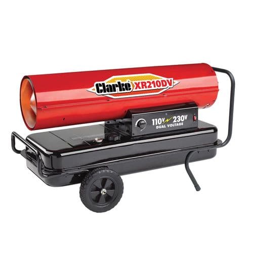 Clarke XR210DV Paraffin/Diesel Space Heater 61.5kW 210,000 BTU 110V/240V~50Hz