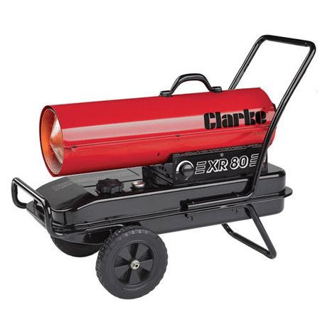 Clarke XR80DV Paraffin/Diesel Space Heater 20.5kW 70,000 BTU Dual Voltage 110V & 220-240V~50Hz