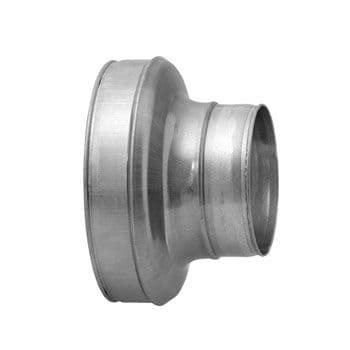 Concentric Short Pressed Reducer For Circular Spiral Ducting 80mm To 250mm