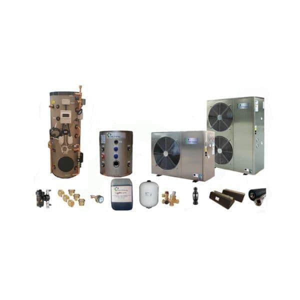 Cool Energy CE-iVT18PP250 inverTech Air Source Heat-pump 8.5kW-18.5kW 250L Tank Installation Kit