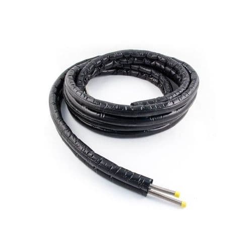 Cool Energy Solar Thermal 15m DN16 Stainless Pipe CE-ST15MTWPIPE Twin Stainless Pre-Insulated