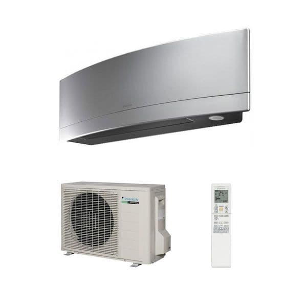 Daikin Air Conditioning Emura FTXJ35MS Brushed Aluminum Wall Mounted Inverter Heat Pump (3.5 kW / 12000 Btu)(R32 Refrigerant) 240V~50Hz