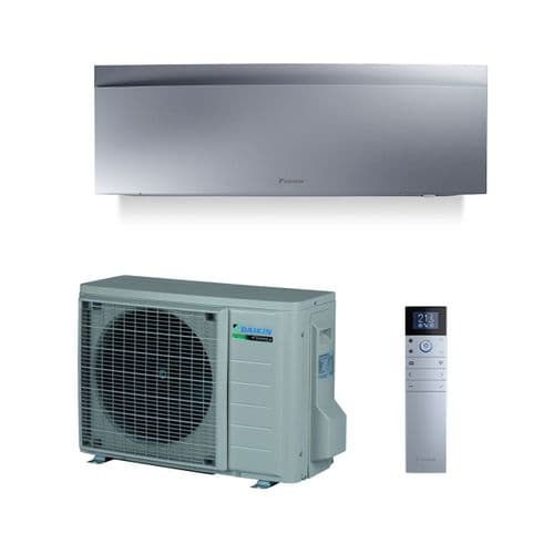 Daikin Air Conditioning FTXJ35AS RXJ35M9 Emura Silver Wall Heat Pump Air Purifier 3.5Kw/12000Btu R32