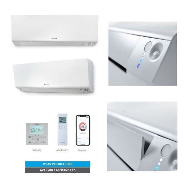 Daikin Air Conditioning FTXM60R+RXM60R Wall Mounted Inverter Heat Pump 6Kw/19000Btu R32 A+ Wi-Fi