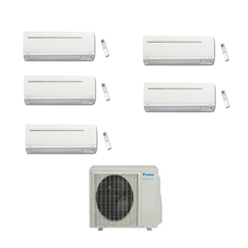 Daikin Air conditioning Multi 5MXS90E Heat Pump Inverter 5 x FTXS25K (2.5kw / 9000 Btu) Wall Mounted 240V~50Hz