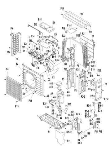 Daikin Air Conditioning Spare Part 1688340 PRINTED CIRCUIT ASSY (CONTROL) 2F007588-8 For RKS