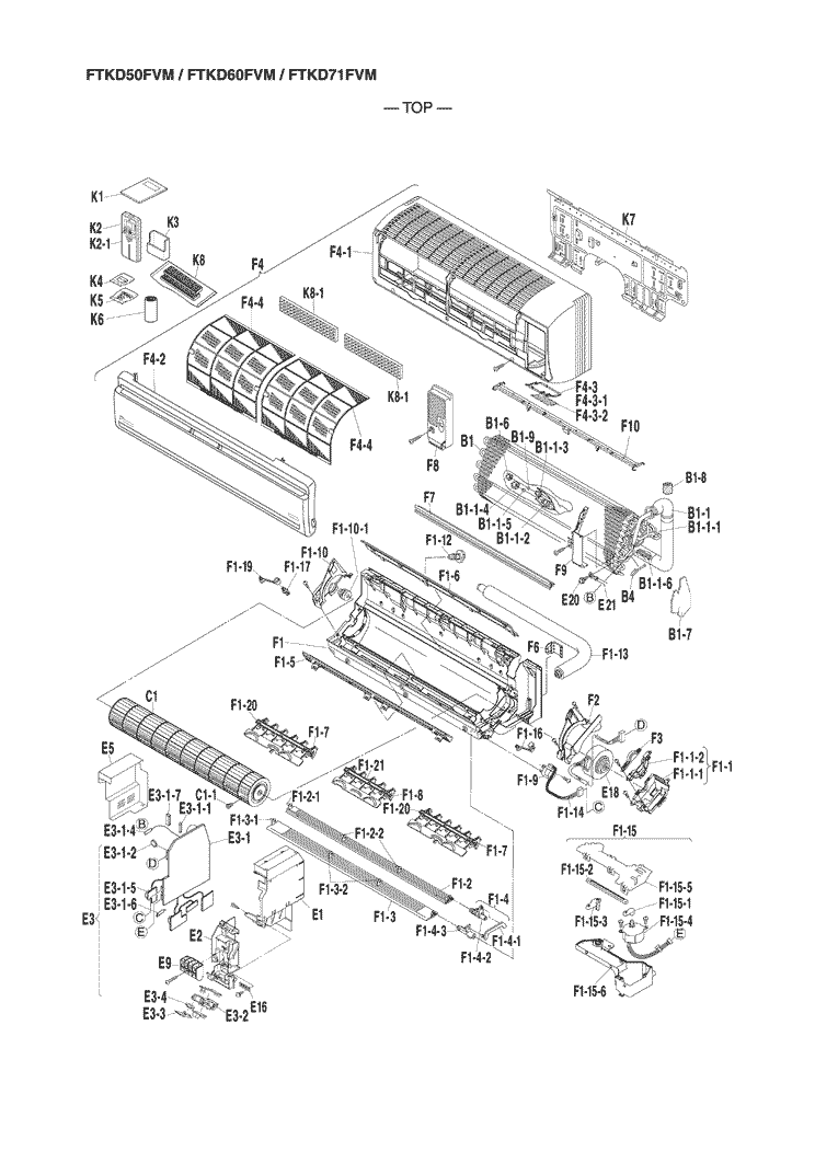 Daikin Air Conditioning Spare Part 1758845 PRINTED CIRCUIT ASS Y CONTROL