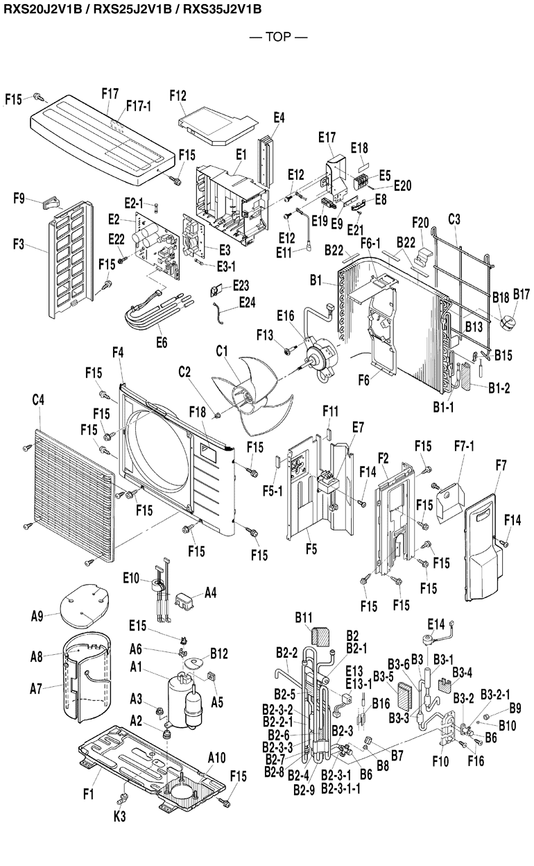 Daikin Air Conditioning Spare Part 1772238 FAN BLADE ASSY