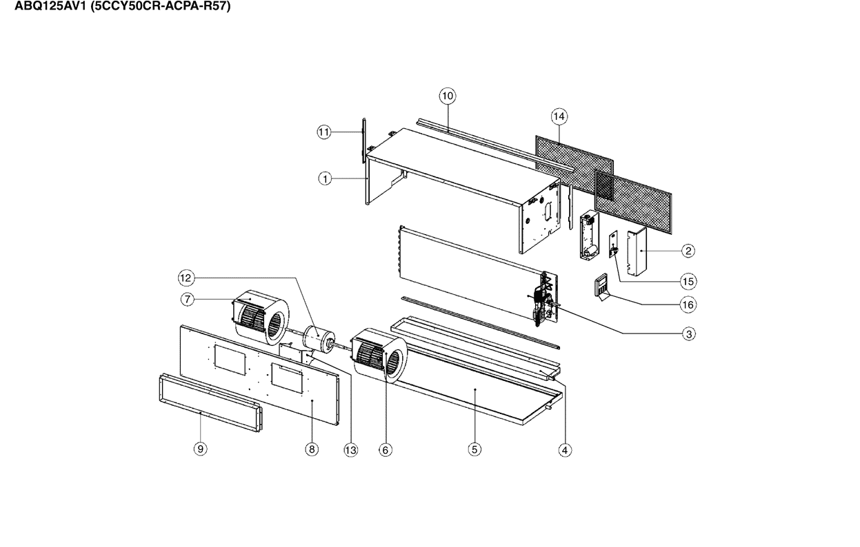 Daikin Air Conditioning Spare Part 4008013 FAN MOTOR MCC50C504 4P 480W 1PH