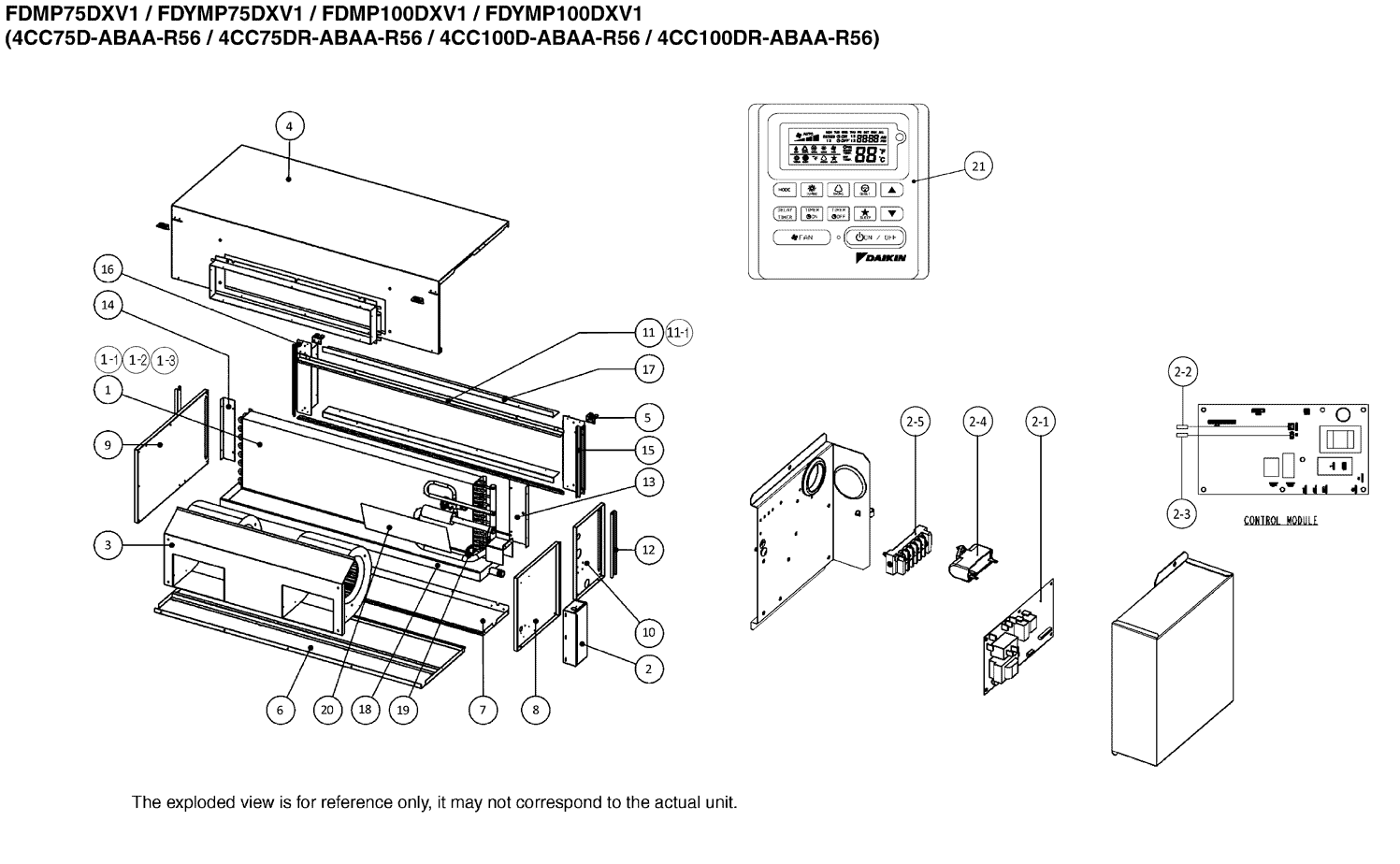 Daikin Air Conditioning Spare Part 4011948 CONTROL MODULE