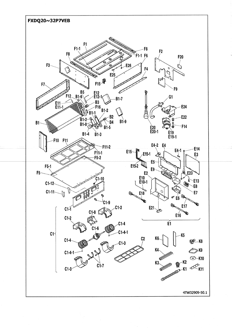 Daikin Air Conditioning Spare Part 4013459 PCB ASSY