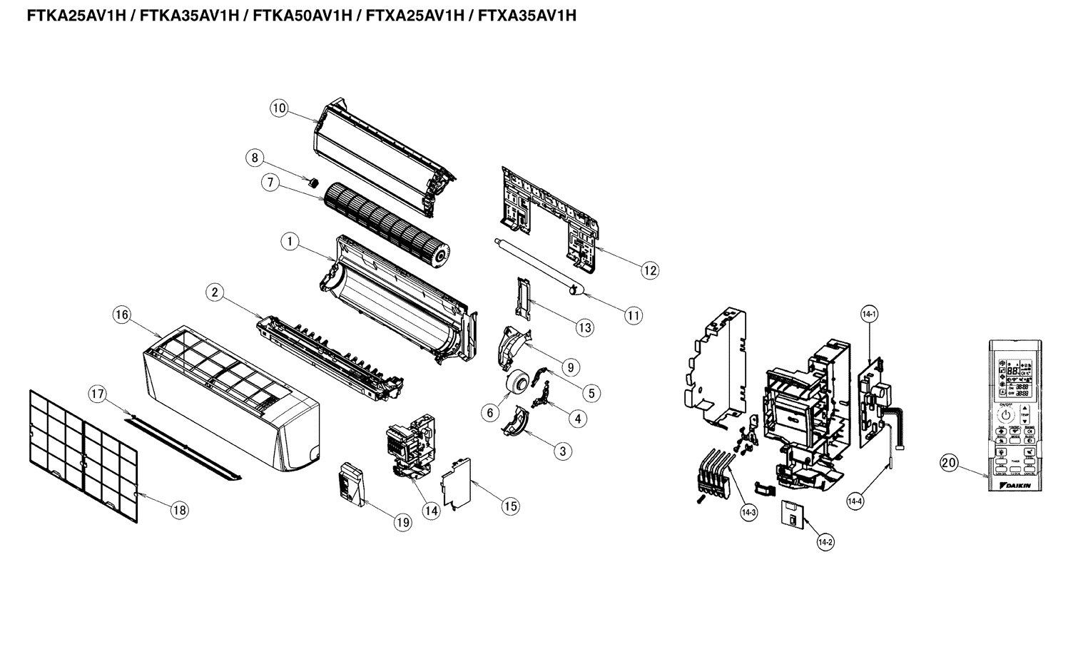 Daikin Air Conditioning Spare Part 4023373 FAN MOTOR