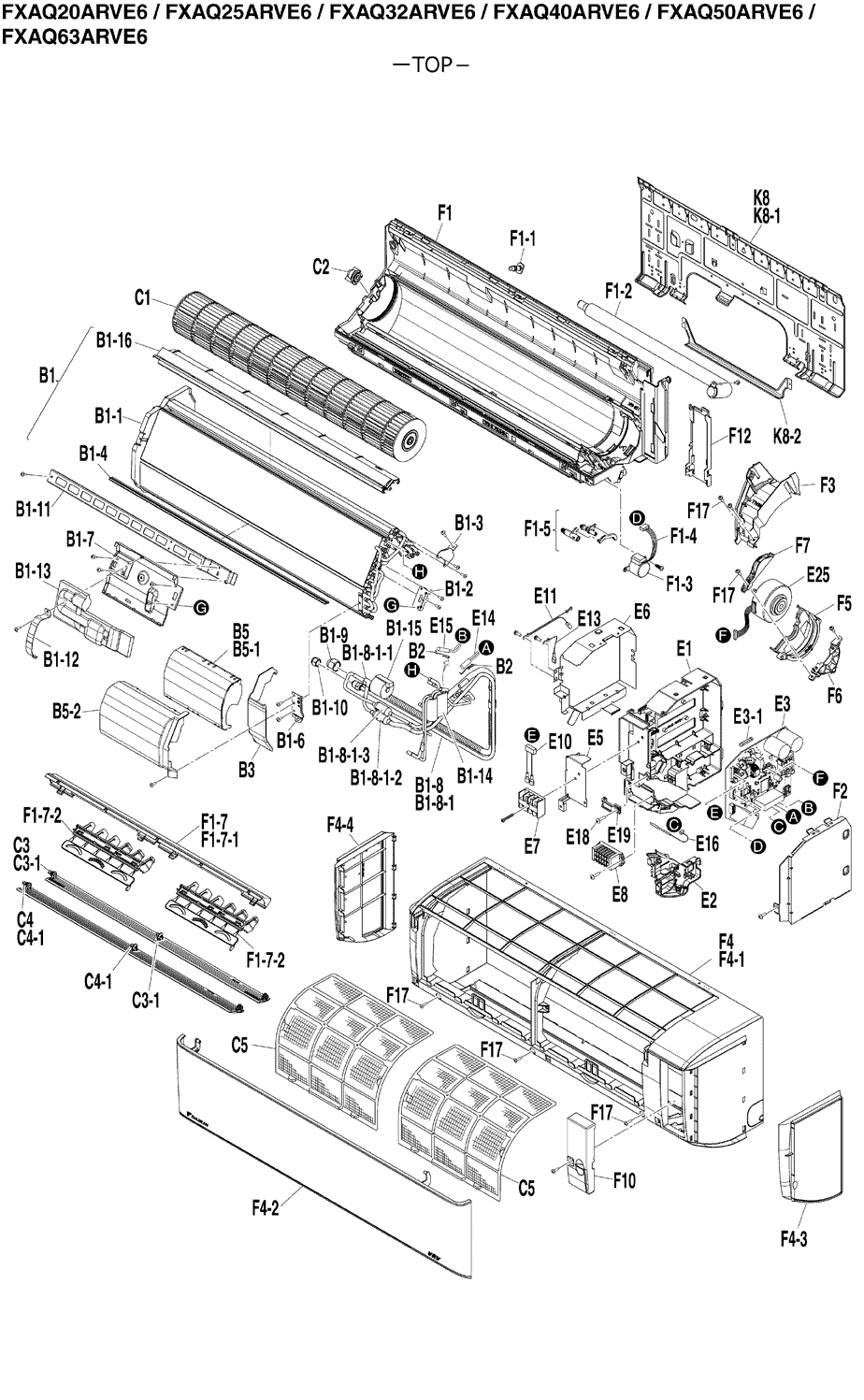 KFD-280-40-8F Replacement Fan Motor For Daikin CTXS35EV2C