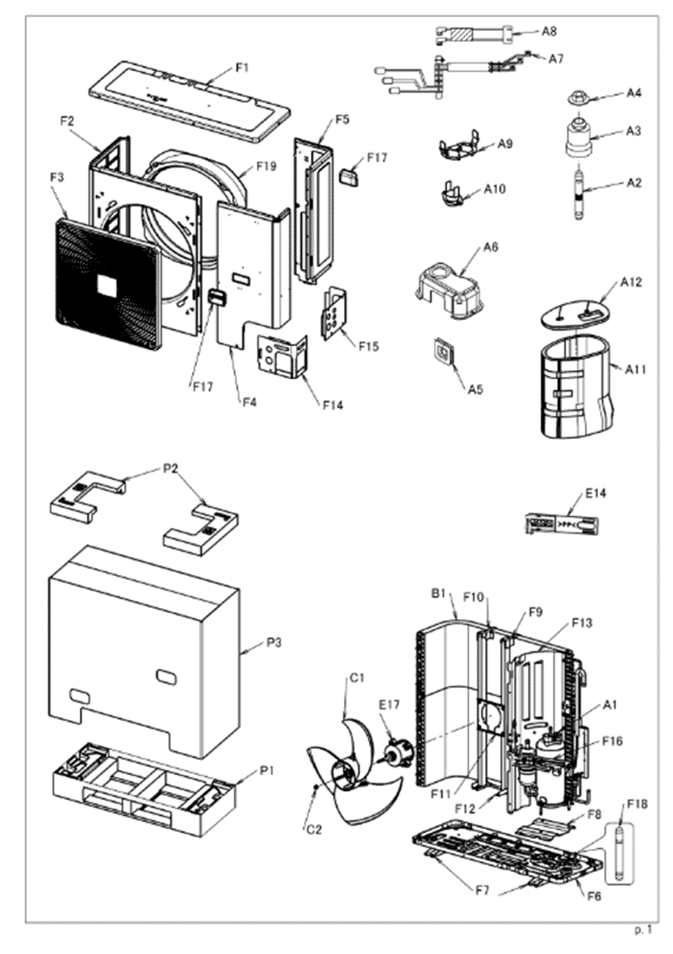 Daikin Air Conditioning Spare Part 5019168 DC FAN MOTOR