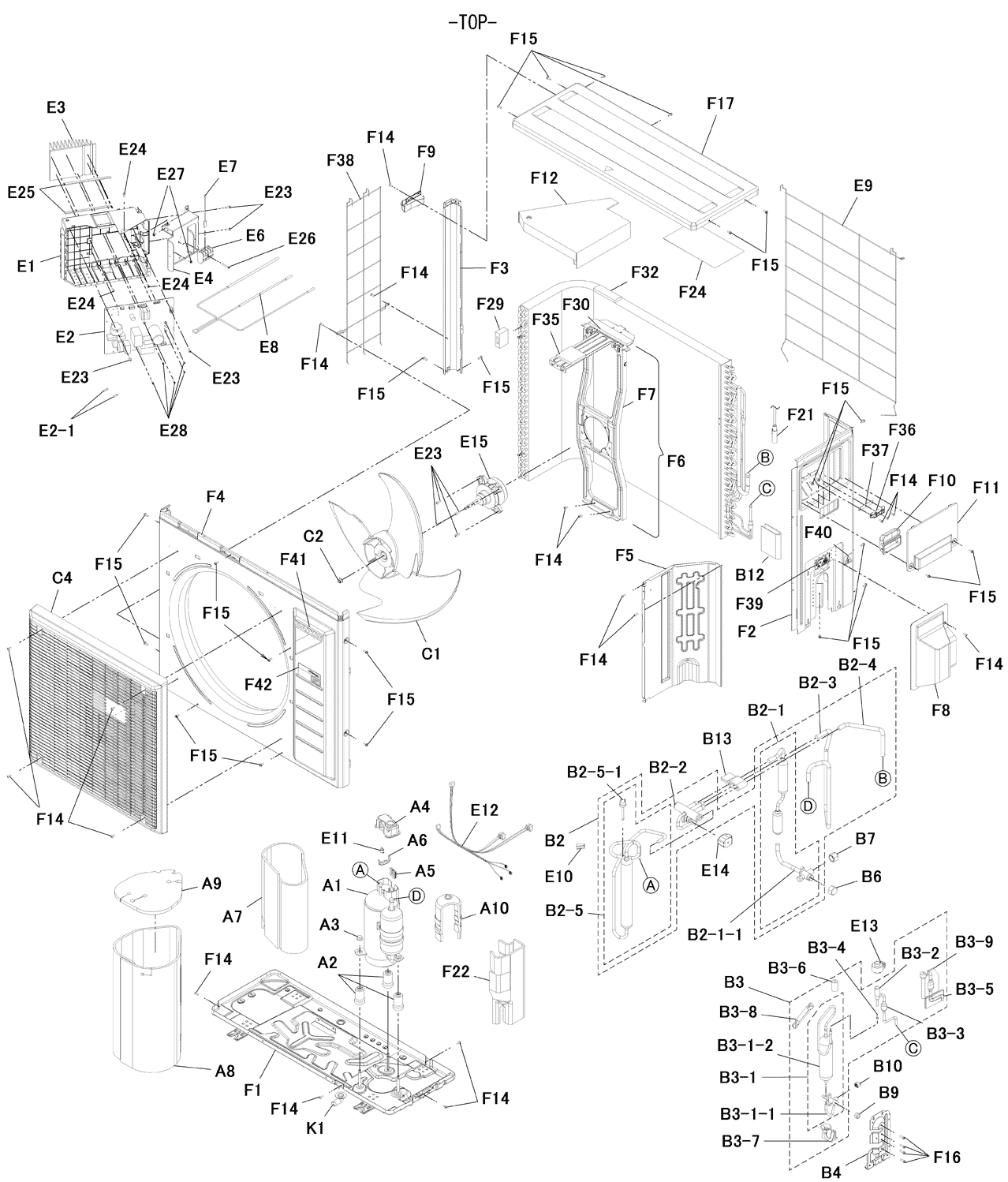Daikin Air Conditioning Spare Part 5022724 PRINTED CIRCUIT ASSY