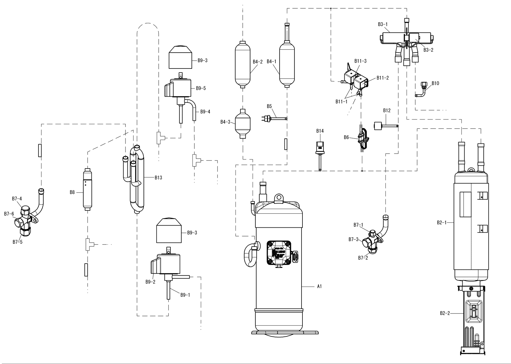 Daikin Air Conditioning Spare Part 5023115 COMPRESSOR JT106KDDM SP