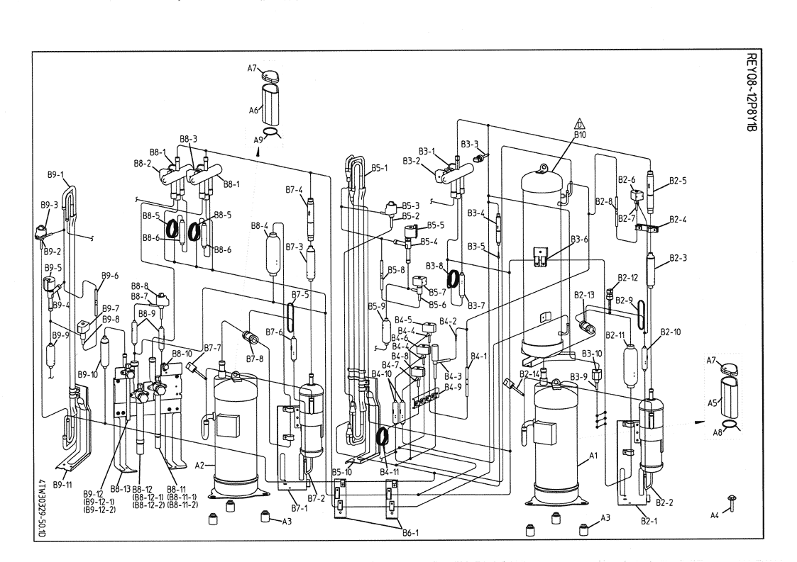 Daikin Air Conditioning Spare Part Compressor 300814P TJT1GCVDKYR BA