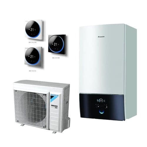 Daikin Altherma ERGA08DVA + EHBX08D6V Air to Water Heat pump Low Temperature Split 8Kw/28000Btu H&C