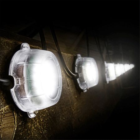 Defender LED 50M Hanging LED Chain Festoon Kit 100W 110v