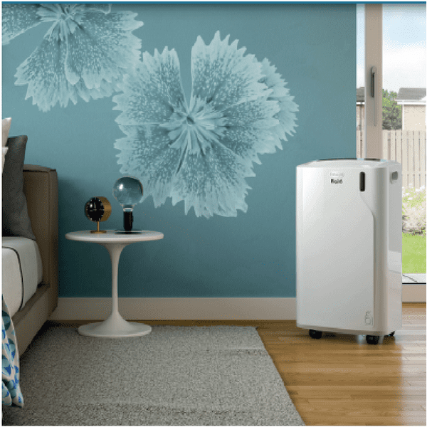 Delongi Portable Air Conditioning PAC EX100 Silent 2.5Kw/10000Btu With Remote Control A++ 240V~50Hz