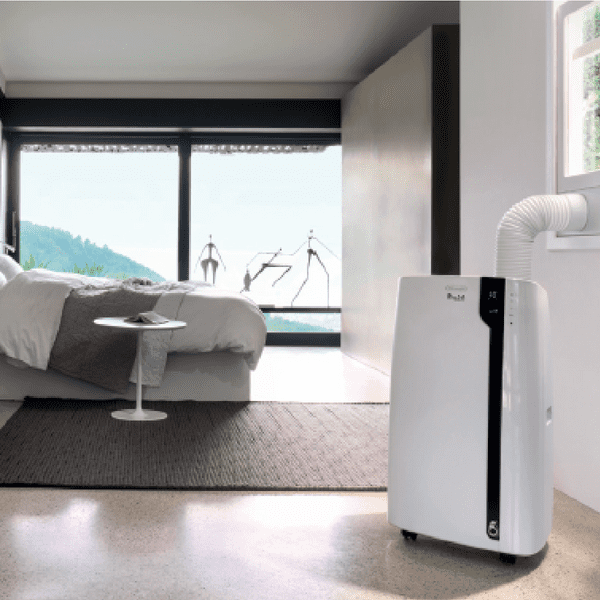 Delongi Portable Air Conditioning PAC EX100 Silent 2.5Kw/10000Btu With Remote Control A++ 240V~50Hz