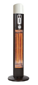 Diana 3kW / 12000Btu Carbon Fibre Electric Patio Heater With Light 240V~50hZ