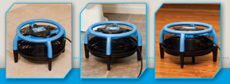 Dri-Pod 123408 F451-230V Carpets Hard Surface Floor Dryer With 360 Deg Outlet Grille 240V~50Hz