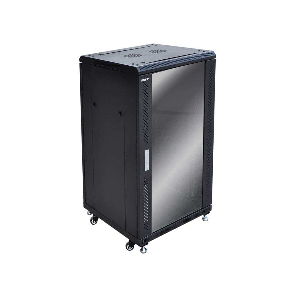 Eagle 20U Network/Data Rack Cabinet with Glass Door