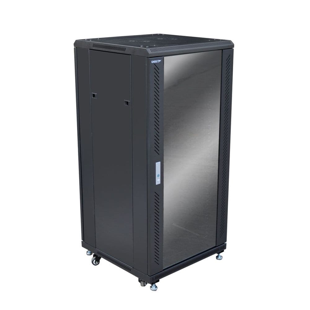 Eagle 24U Network/Data Rack Cabinet with Glass Door
