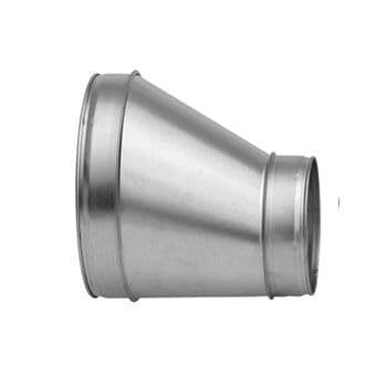 Eccentric. RC Fabricated Long Reducer For Circular Spiral Ducting 80mm To 800mm