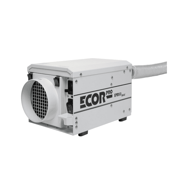 Ecor-Pro EPD50-Max Commercial White Desiccant Dehumidifier 28Ltr/Day 240V~50Hz