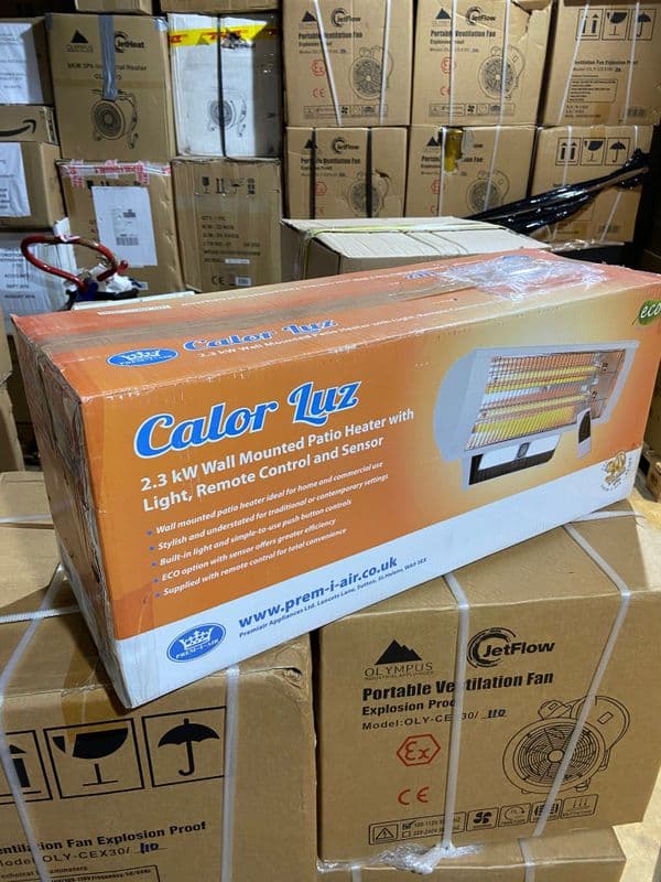 EH1462 2.3 kW Calor-Luz Wall Mounted Patio Heater With Remote Control And PIR Sensor 240V~50Hz