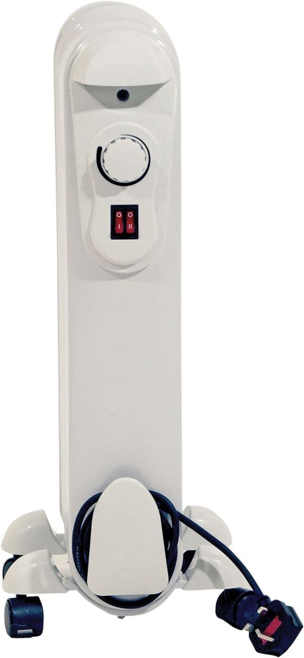 EH1840 Oil Filled Radiator With Castors 3 Heat Settings & Thermostat 1Kw/3400Btu