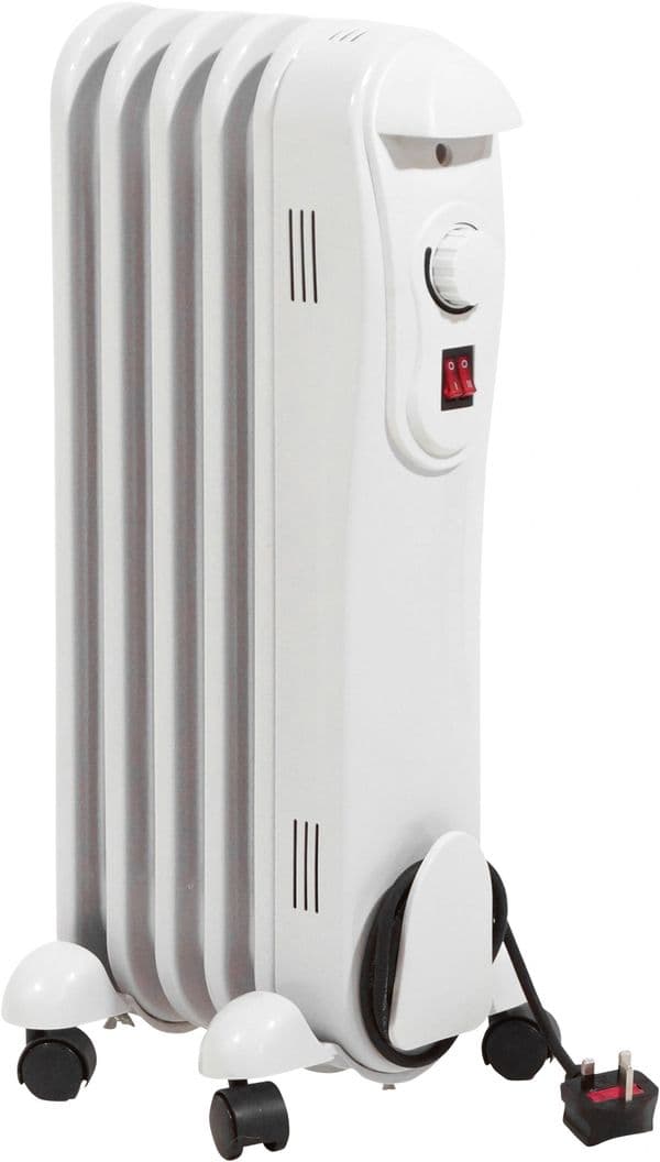 EH1840 Oil Filled Radiator With Castors 3 Heat Settings & Thermostat 1Kw/3400Btu