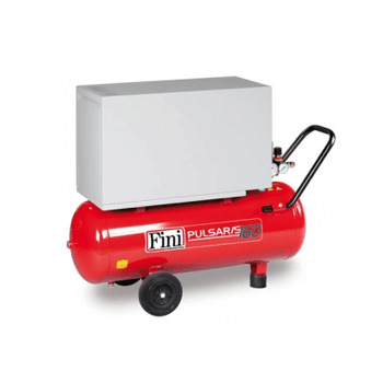 Fini Pulsar/S 160M-50 Silenced Portable Air Compressor Direct Drive Oil Free 1/5HP 5 CFM With 50 Litre Tank 240V~50Hz