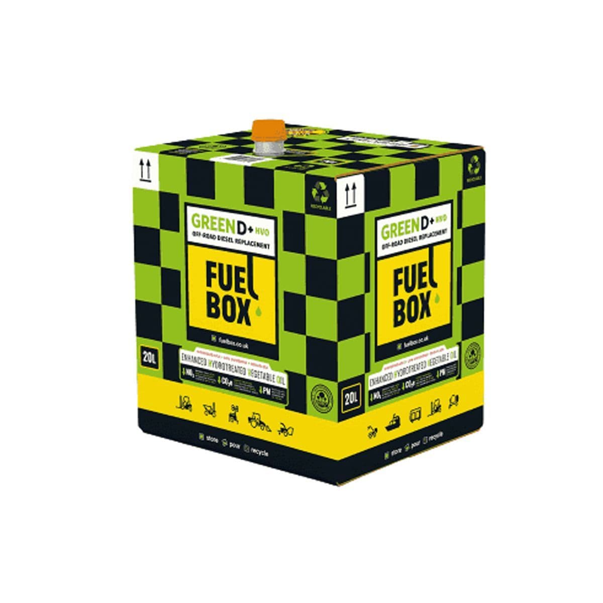 FuelBox Green D HVO EN590 Bag-In-Box Fueling System 20 Litre DPF EGR ...