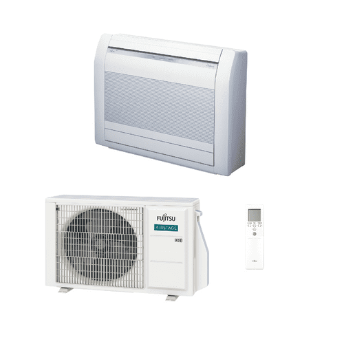 Fujitsu Air Conditioning AGEG09KVCA AOEG09KVCA Floor Mounted Console Heat Pump 2.5Kw/9000Btu A+++
