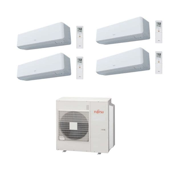 Fujitsu Air Conditioning AOYG36KBTA5 Heat Pump 4 x ASYG12KGTB 3.5Kw/12000Btu Wall R32 A++ 240V~50Hz
