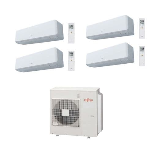 Fujitsu Air Conditioning AOYG36KBTA5 Heat Pump 4 x ASYG12KGTB 3.5Kw/12000Btu Wall R32 A++ 240V~50Hz
