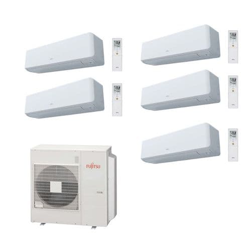 Fujitsu Air Conditioning AOYG36KBTA5 Heat Pump 5 x ASYG12KGTB 3.5Kw/12000Btu Wall R32 A++ 240V~50Hz
