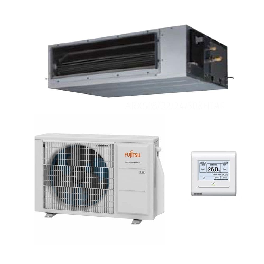 Fujitsu Air conditioning ARXG24KHTAP Concealed Duct Heat Pump
