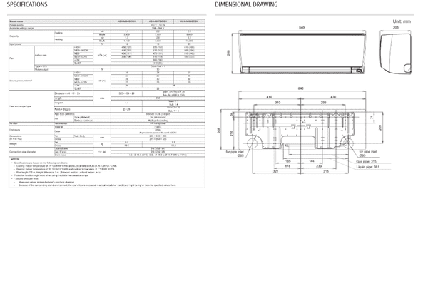 Fujitsu Air conditioning ASYA004GCGH VRF Wall Mounted Indoor Unit R410A ...