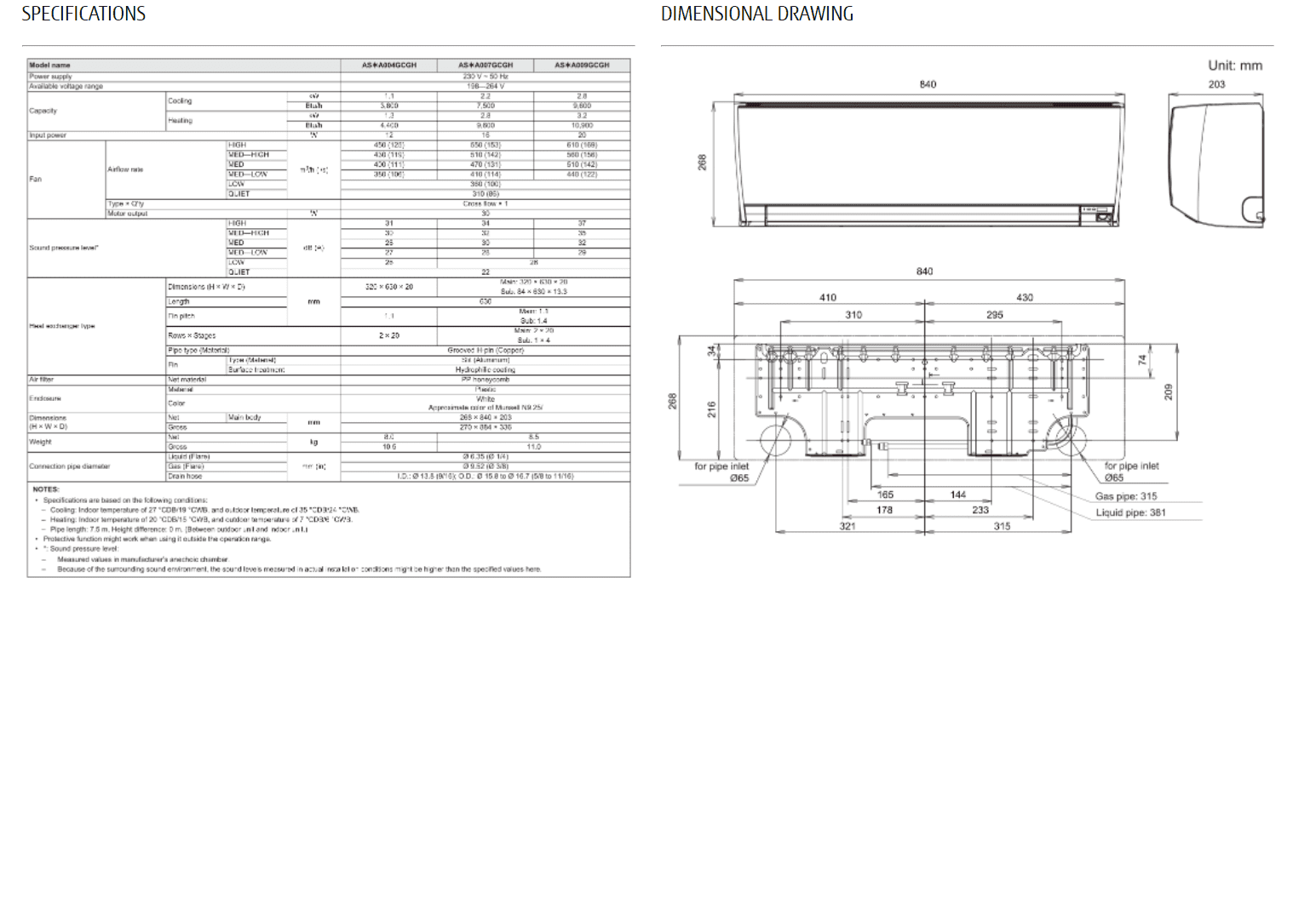 Fujitsu Air conditioning ASYA012GCGH VRF Wall Mounted Indoor Unit R410A
