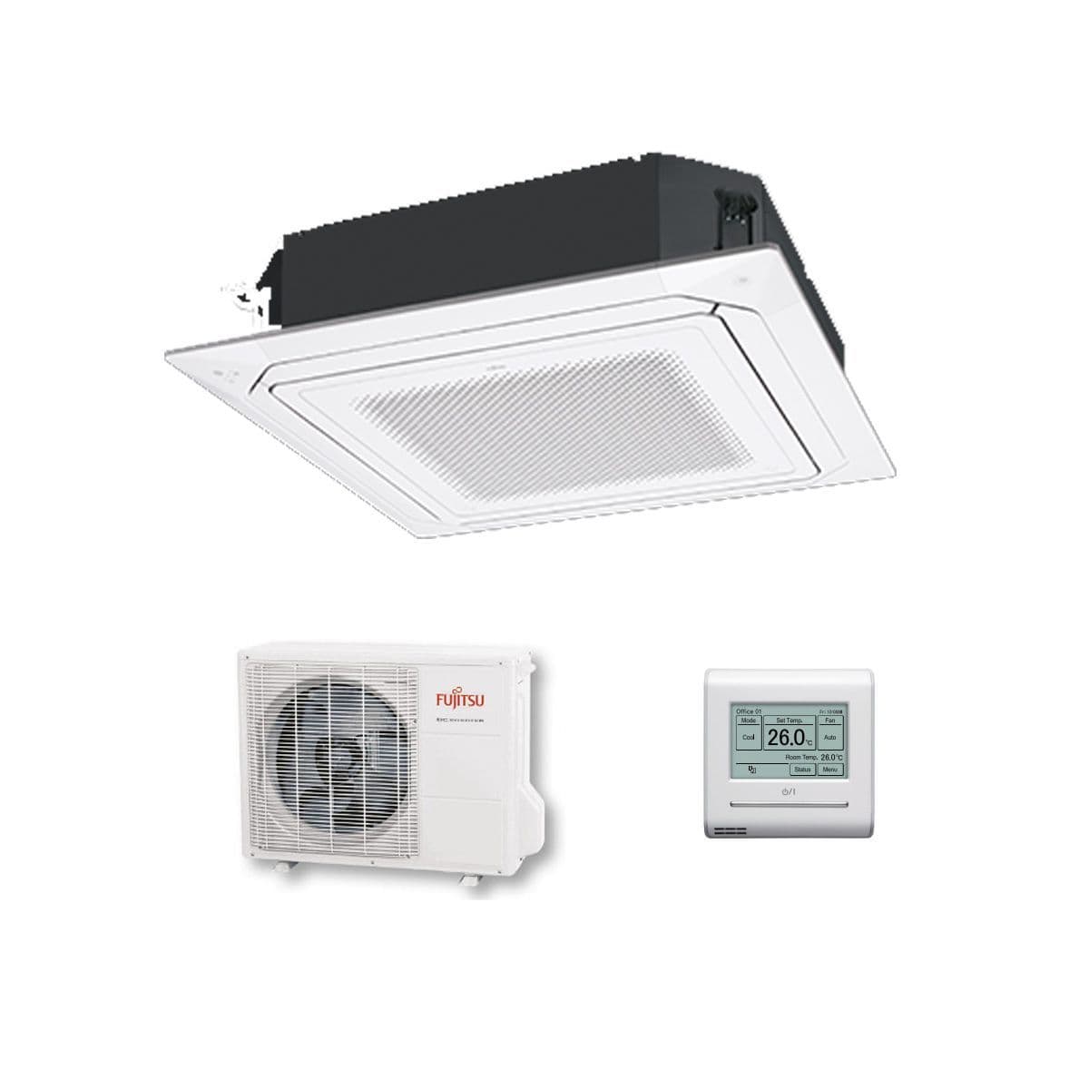 Fujitsu Air Conditioning AUXG24KRLB Circular Flow Cassette Heat