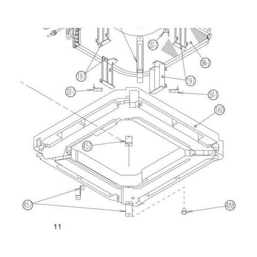 Fujitsu Air Conditioning Spare Part 9370934038 KIT(DRN PAN SA) LB05 For AUY-TLB3W Cassette