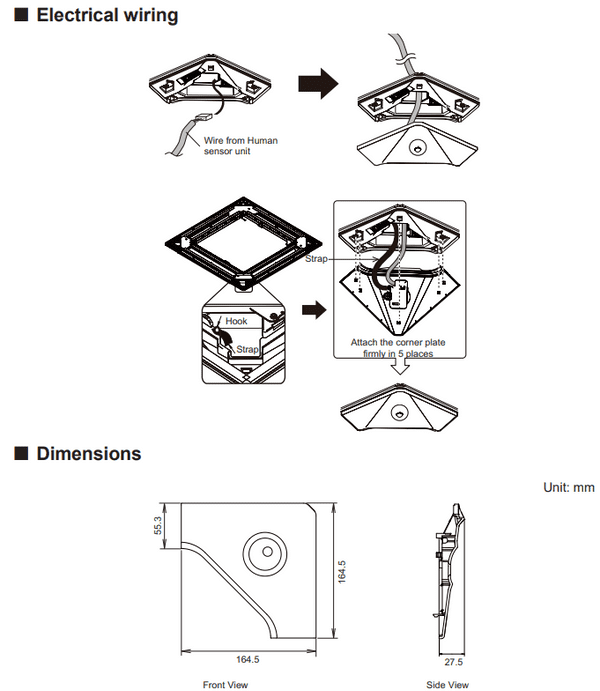 Fujitsu Air Conditioning UTYSHZXC UTY-SHZXC Human Sensor for Circular Flow Cassette