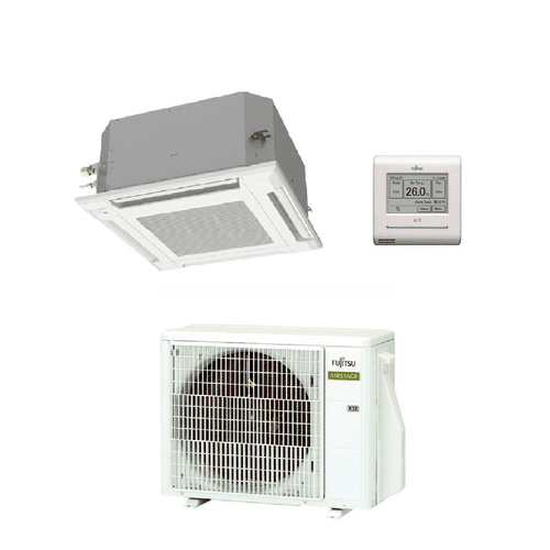 Fujitsu AIRSTAGE AUXG09KVLA AOEG09KBTB Compact Cassette Air Conditioning R32 A++ Install Kit