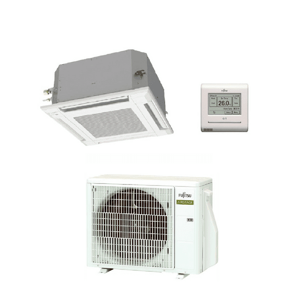 Fujitsu AIRSTAGE AUXG12KVLA AOEG12KBTB Compact Cassette Air Conditioning R32 A++ 3.5kW/12000Btu