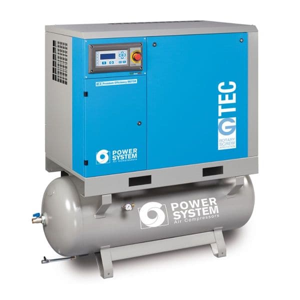 G-TEC 18.5-13 500 DF Screw Air Compressor Receiver Dryer Dual Filtration 25Hp 18.5Kw 2050L/Min 3Ph