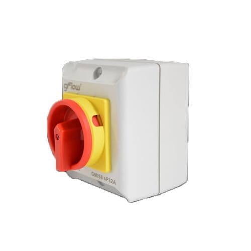 GFlow Rotary Isolator IP65 20 Amp 4 Pole